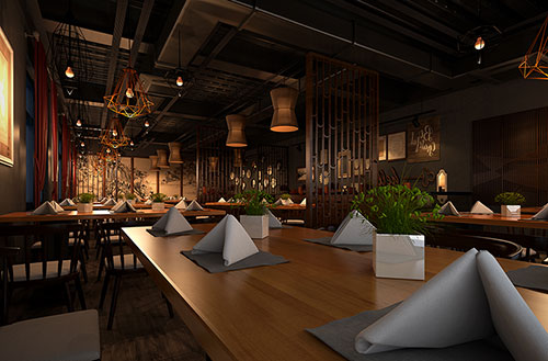 昌吉简约大气中式风格餐厅设计装修效果图