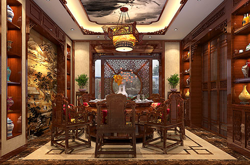 昌吉温馨雅致的古典中式家庭装修设计效果图