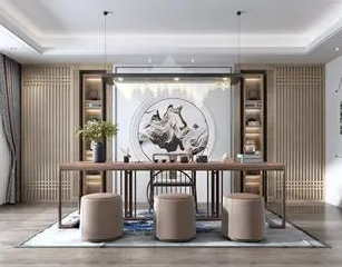 昌吉新中式风格茶室如何规划设计